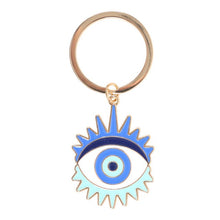 Load image into Gallery viewer, All Seeing Eye Protection Metal Keyring