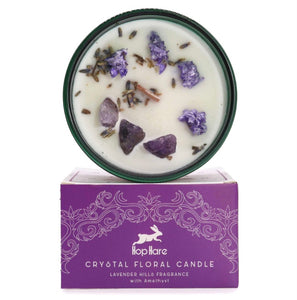 Crystal Flower Candle - The Moon