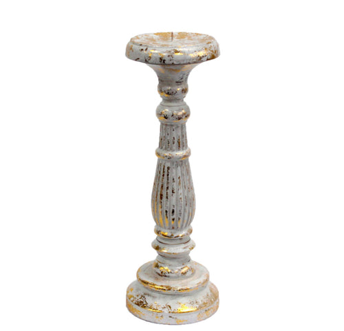 White Gold Medium Candle Stand