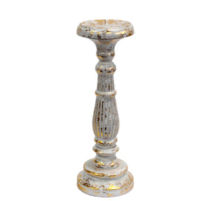 White Gold Medium Candle Stand