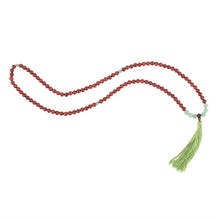 Load image into Gallery viewer, Love and Gratitude Rosewood &amp; Green Aventurine Mallah Necklace