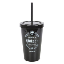 Load image into Gallery viewer, Deadly Poison Plastic Tumbler With Straw