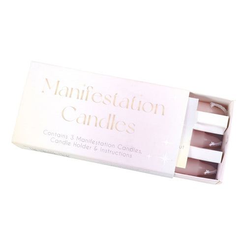 3 Manisfestation Spell Candles In A Box