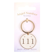 Load image into Gallery viewer, 111 Angel Number Keyring