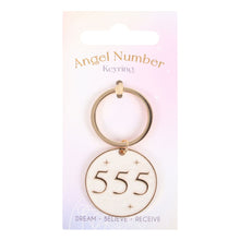 Load image into Gallery viewer, 555 Angel Number Keyring