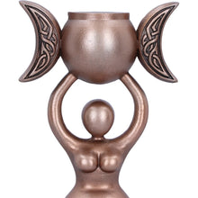 Load image into Gallery viewer, Bronze Spiral Goddess Candle Holder