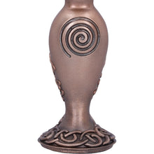 Load image into Gallery viewer, Bronze Spiral Goddess Candle Holder