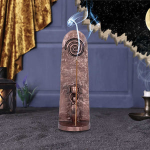 Bronze Spiral Goddess Incense Holder