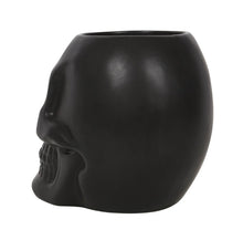 Load image into Gallery viewer, Black Skull Plant Pot