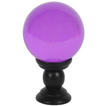 Load image into Gallery viewer, Large Purple Crystal Ball on Stand