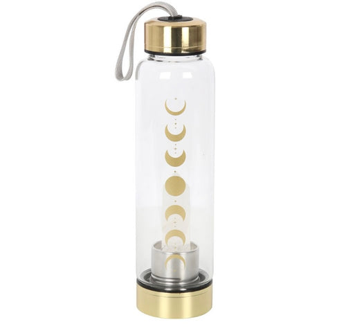 Quartz Moon Phase Glass Bottle
