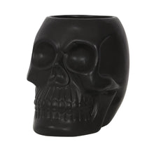 Load image into Gallery viewer, Black Skull Plant Pot