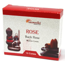 Load image into Gallery viewer, Rose Back Flow Incense Cones