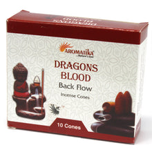 Load image into Gallery viewer, Dragons Blood Back Flow Incense Cones