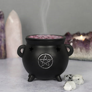 Pentagram Cauldron Incense Cone Holder