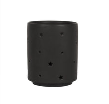 Load image into Gallery viewer, Small Black Triple Moon Cut Out Tealight Holder