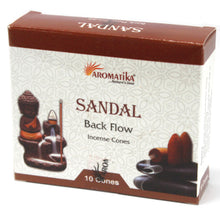 Load image into Gallery viewer, Sandalwood Back Flow Incense Cones