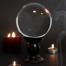 Load image into Gallery viewer, Large Clear Crystal Ball on Stand